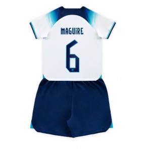 Engleska Harry Maguire #6 Domaci Dres za Dječji SP 2022 Kratak Rukavima (+ kratke hlače)